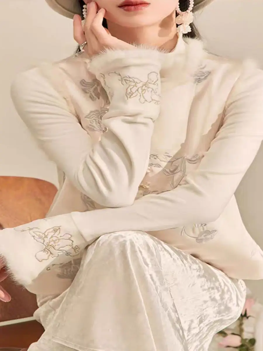 thiened-floing-embroidery-base-irt-women's-autumn-winter-new-sle-deer-velvet-f-high-collar-long-ear-cover-up