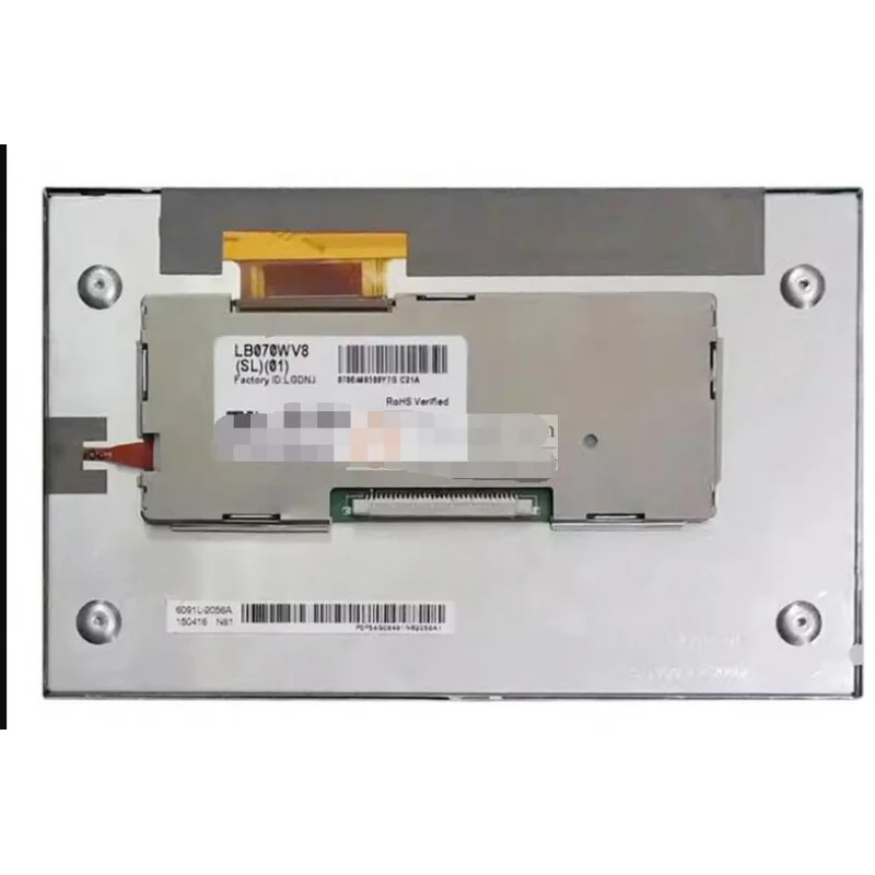 LB070WV8-SL01 Original 7 inch LCD Display Screen 800(RGB)×480, WVGA  133PPI  LVDS (1 ch, 8-bit) , 30 pins Connector 7