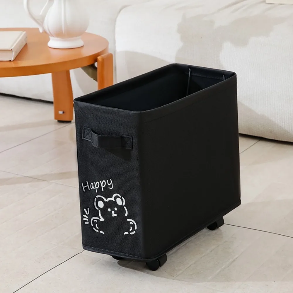 Large Capacity Under Desk Storage Box Moisture-proof Space Saving Rolling Storage Basket with Wheels Dirty Clothes Basket