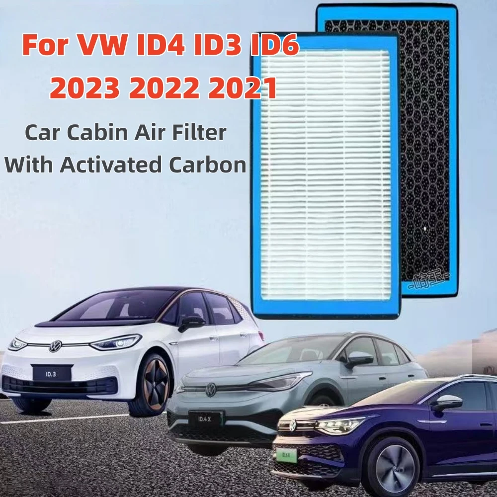 

For VW ID4 ID.3 ID6 2023 2022 2021 Car Cabin Air Filter with Activated Carbon Honeycomb Mesh Fragrance Conditioner Refresh