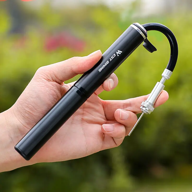 WEST BIKING Bicycle Pump Mini Portable MTB Road Bike Cycling Inflator Presta Schrader Valve Extension Hose Bicycle Accessories