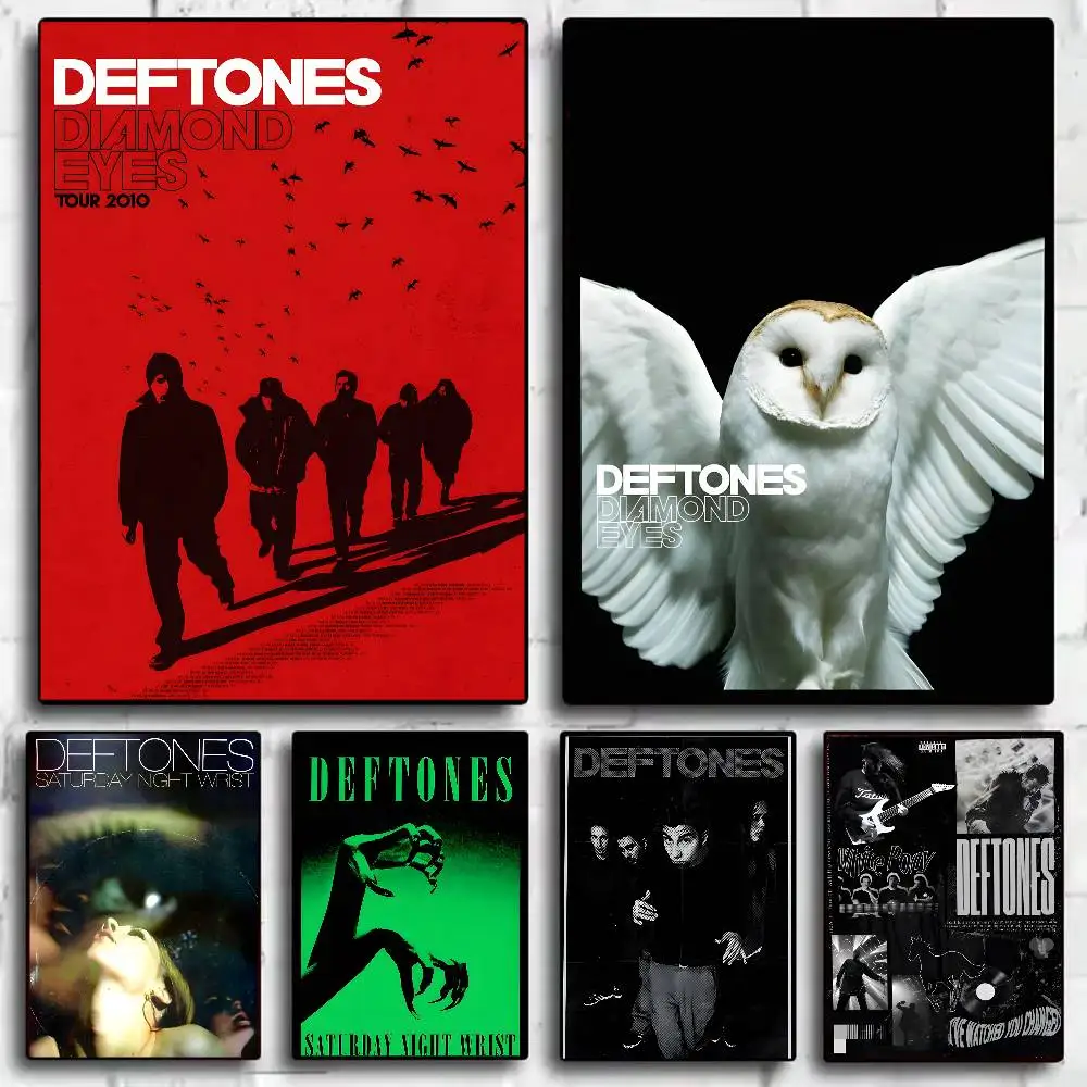 Póster de banda Deftones de música de muñeca de Saturday Night, arte HD, pared adhesiva, impermeable, hogar, sala de estar, dormitorio, Bar, decoración estética