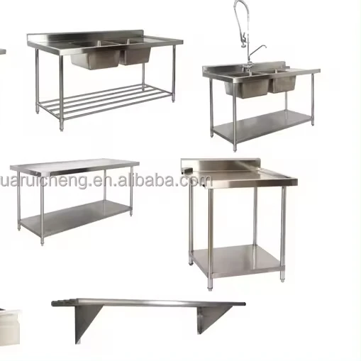 

Commercial Restaurant Kitchen Heavy du Stainless Steel Table Kitchen Sink Stainless Steel