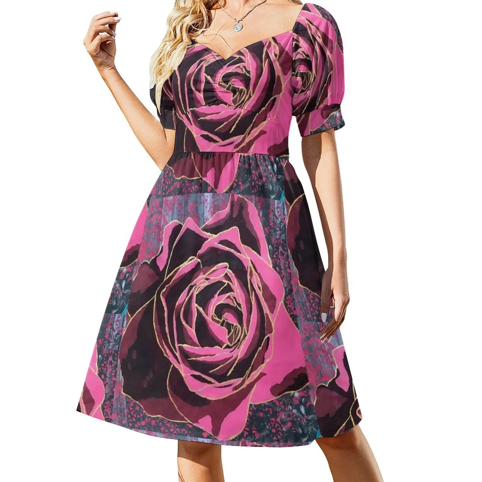 

Shakti Rose Short-Sleeved Dress women's evening dresses prom dresses Dress