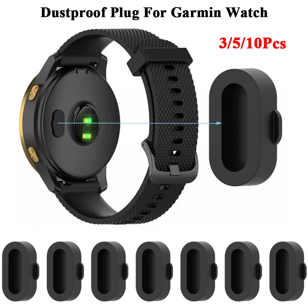 ซิลิโคนป้องกันฝุ่นปลั๊กสำหรับ Garmin Swim2 Venu Sq Fenix 6 6x Forerunner 245 745อุปกรณ์เสริม Anti-Dust เสียบปลั๊ก