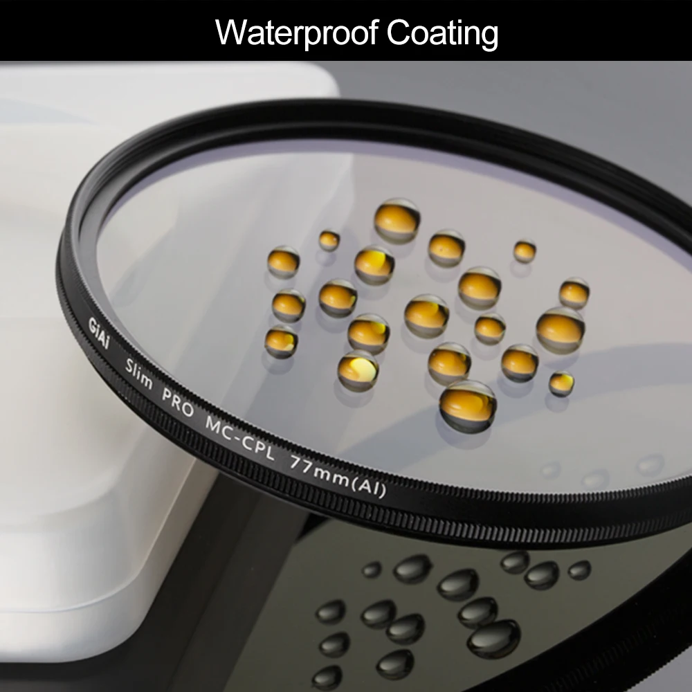 Amostra grátis filtro de câmera de polarização circular HD Nano revestimento filtro CPL para lentes de câmera 49mm 52mm 58mm 67mm 72mm 77mm 82mm