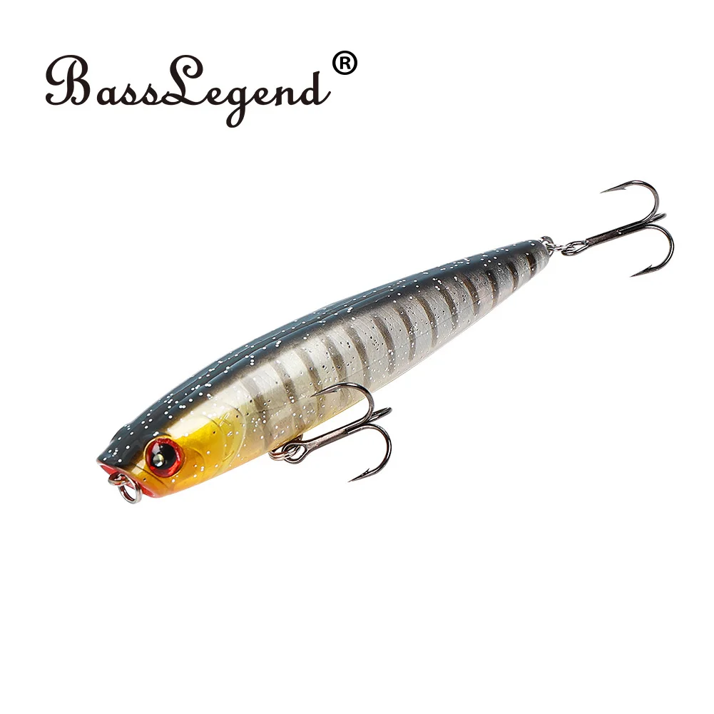 BassLegend Gunfish Topwater Surface Stick Bait Floating Pencil Popper Stickbait Walker Wobbler Walk The Dog WTD 95f 115f