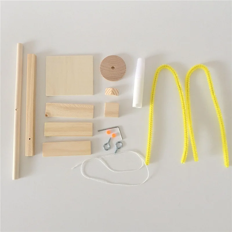 Échelle en bois créative bricolage petite technologie de Production petite Invention étudiant expérience scientifique matériel modèle en gros