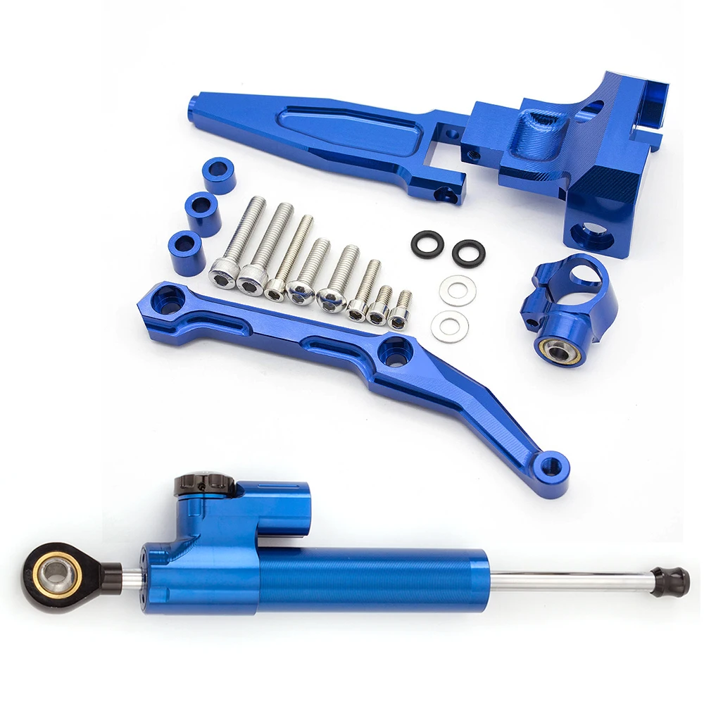 For Yamaha MT09 Tracer /FJ09 Tracer 2016-2020 CNC Motorcycle Stabilizer Damper Steering Mount Bracket Holder Support Kit Set