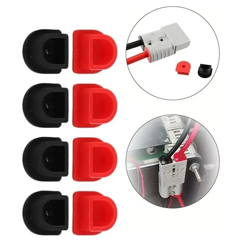 [NEWA08R】 Connector Plugs For Connector Plugs 120A Cable Kits Red & Black Versatile Applications Parts