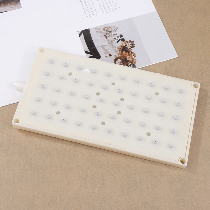 ABS Rectangular Overhead Shower Head 22x10.9cm 50 Spray Holes 10mm Hose Barb Connector for Rain Top Spray Shower Panel Upgrade