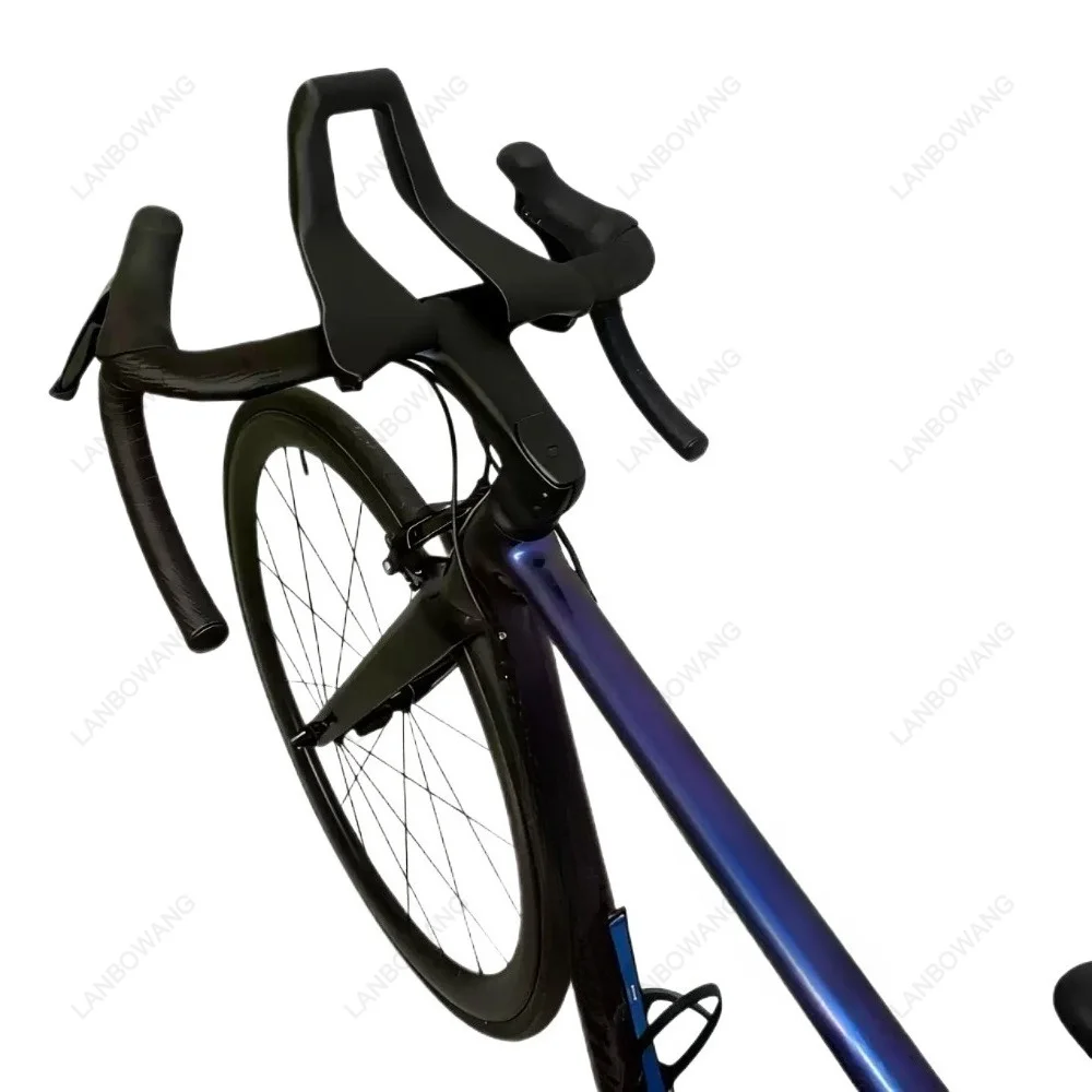 PETG Carbon Fiber Integrated Aero Handlebar TT Triathlon Bar With Rest Bars & Computer Mount 31.8mm Clamp Flat Top Design