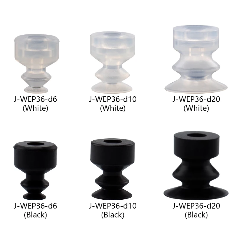 

10pcs/lot J-WEP36 Series Vacuum Suction Cup J-WEP36-d6 J-WEP36-d8 J-WEP36-d10