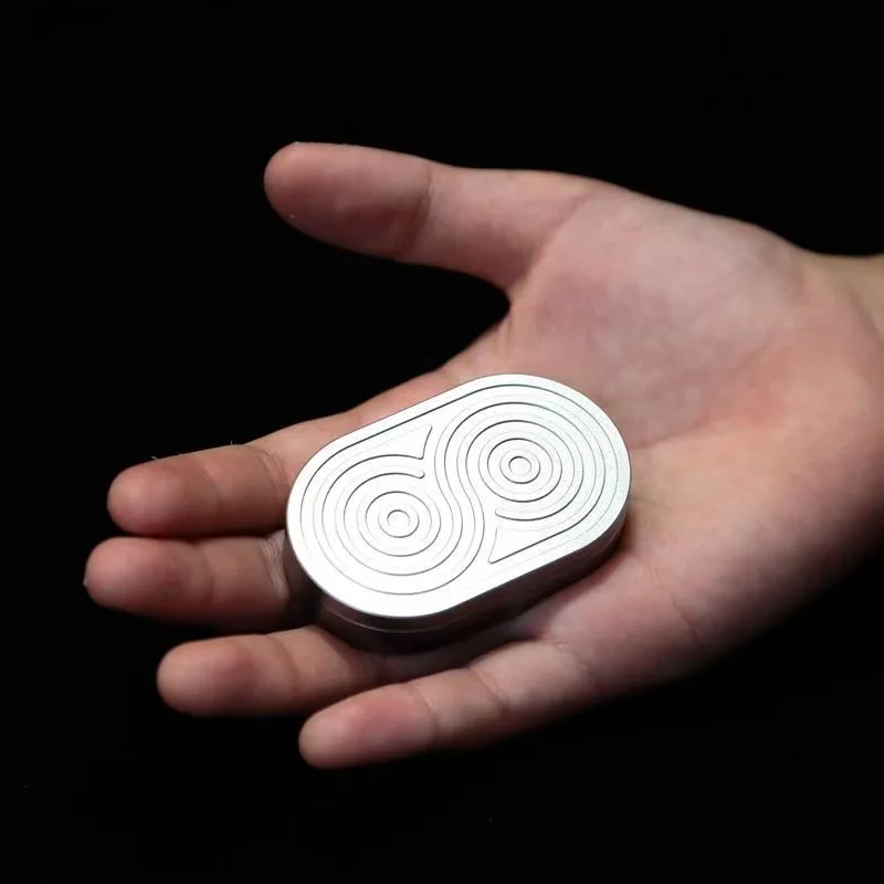 Rhythm Master Stainless Steel Card Pusher  Fidget Magnetic Push Card Office Stress Relief Toys For Adult Gift
