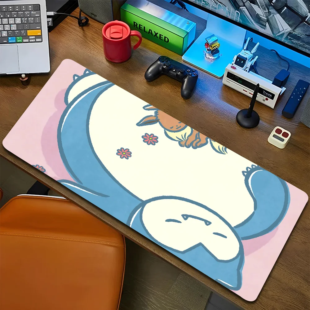 1pc Snorlax Illustration'S Non-slip Mouse Pad Suitable For Office Computers Laptops E-sports Game Desk Mats XXL Keyboard