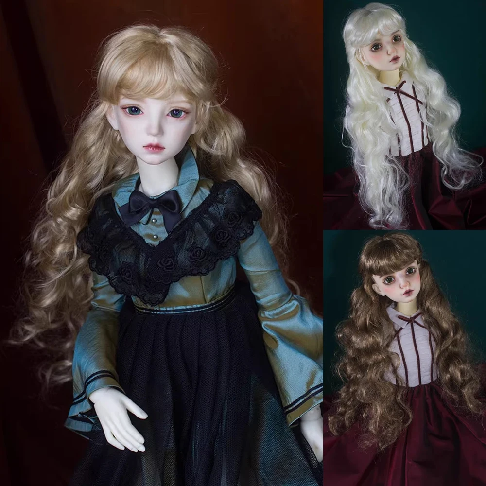 

D09-P738 детская игрушка ручной работы 1/8 1/6 1/3 1/4 кукла дядя BJD/SD кукольный парик мохера классическая волна большой рулон вьющиеся волосы 1 шт.