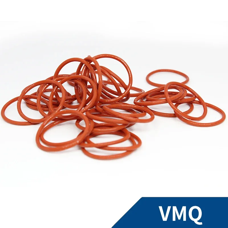 ความหนา CS1.5mm สีแดง VMQ ยางซิลิโคน O-แหวนซีลปะเก็นเครื่องซักผ้าอุณหภูมิกันน้ําแหวนซิลิโคนอ่อนนุ่ม