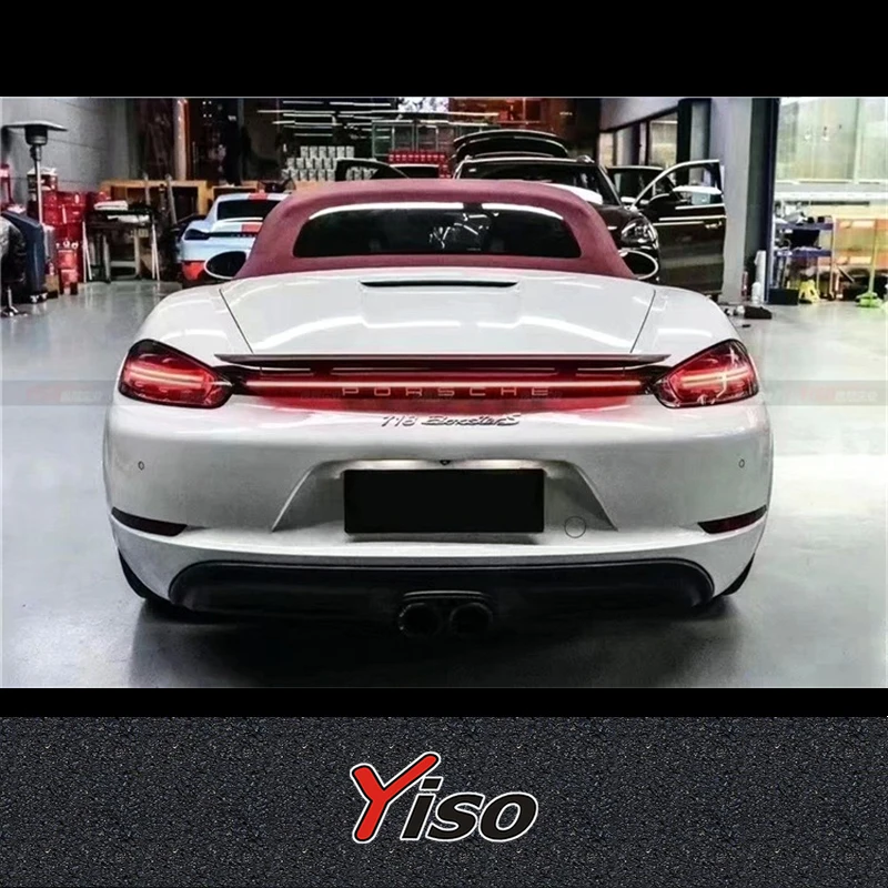 Suitable for 2016-2021 718 Boxster Cayman through taillight cayman boxster Modified encirclement LED rear water light