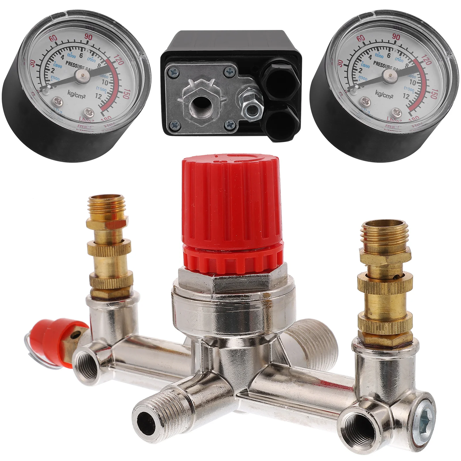 

175 Psi Pressure Control Switch Air Compressor Pump Saving Energy Efficient Accessory Miniature Compressor Gauge