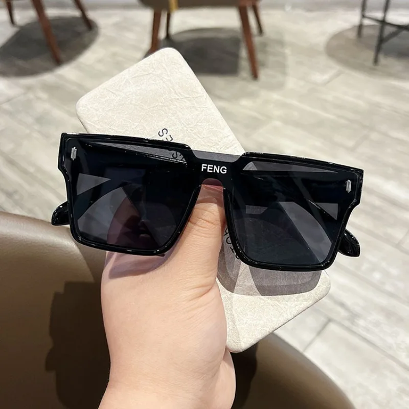 Modne okulary przeciwsłoneczne dla kobiet Oversize okulary przeciwsłoneczne Gradient plastikowe Vintage marka projektant kobiece okulary przeciwsłoneczne okulary Uv400