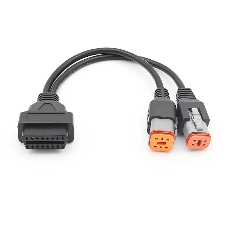 4pin 6pin to 16pin OBD 2 Extension Cable  for Harley for Davidson