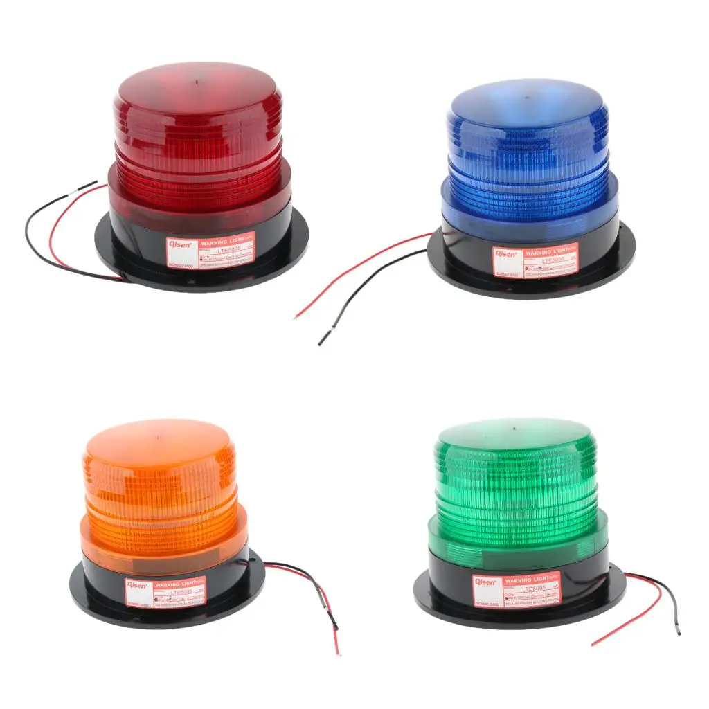 Stroboscopic Warning Light Plastic LED Flash Signal Beacon for Construction Site Traffic Safety Alert