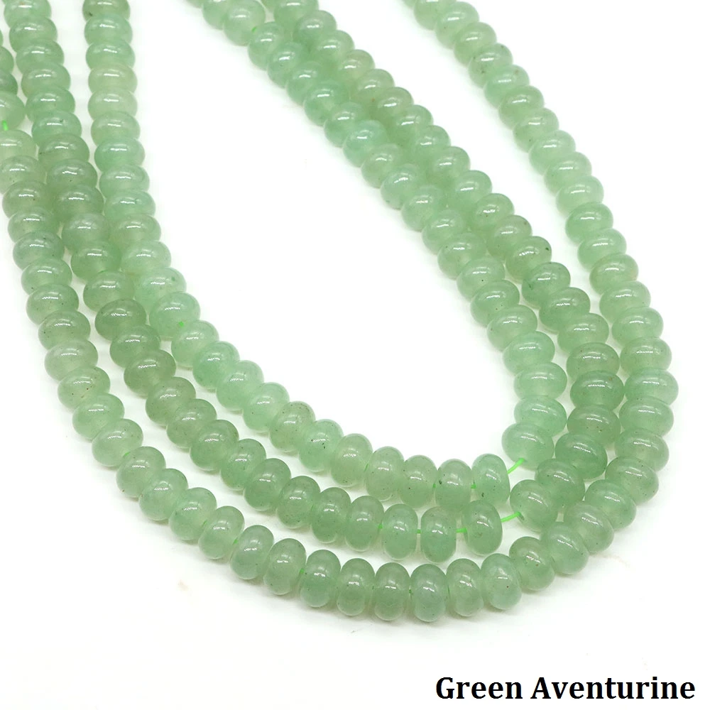 5x8mm Rondelle Vorm Natuursteen Kralen Amethist Agaat Jades Quartz Platte Ronde Spacer Bead Voor Sieraden Maken DIY Armbanden
