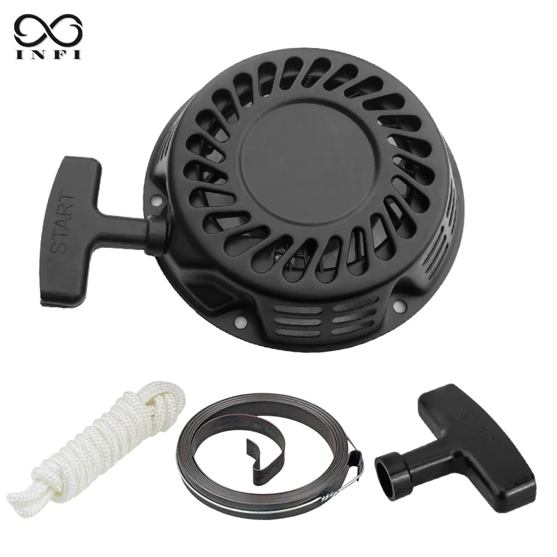 Recoil Starter Assembly for Lawn Mowers, with Additional Pull Cord and Spring, Suitable for GX Champion Series, 212cc, 4HP~6.5HP