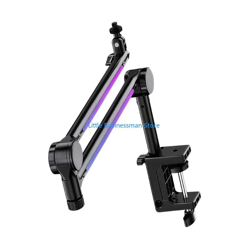 Desktop-Mikrofonständer, flexibler Halter mit 360 Grad drehbarem Mikrofonarm M76A – Detail 5