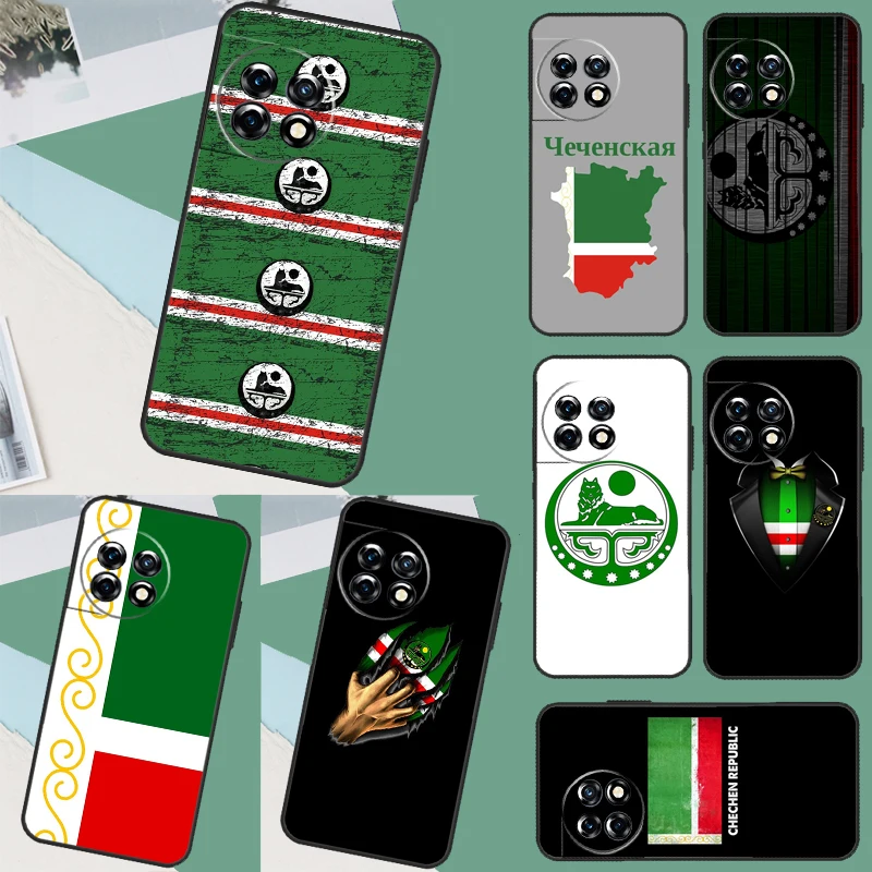 Chechen Flag Chechnya Case For OnePlus Nord 3 2T CE 2 Lite N10 N20 N30 Cover For OnePlus 11 8T 10T 9RT 8 9 10 Pro