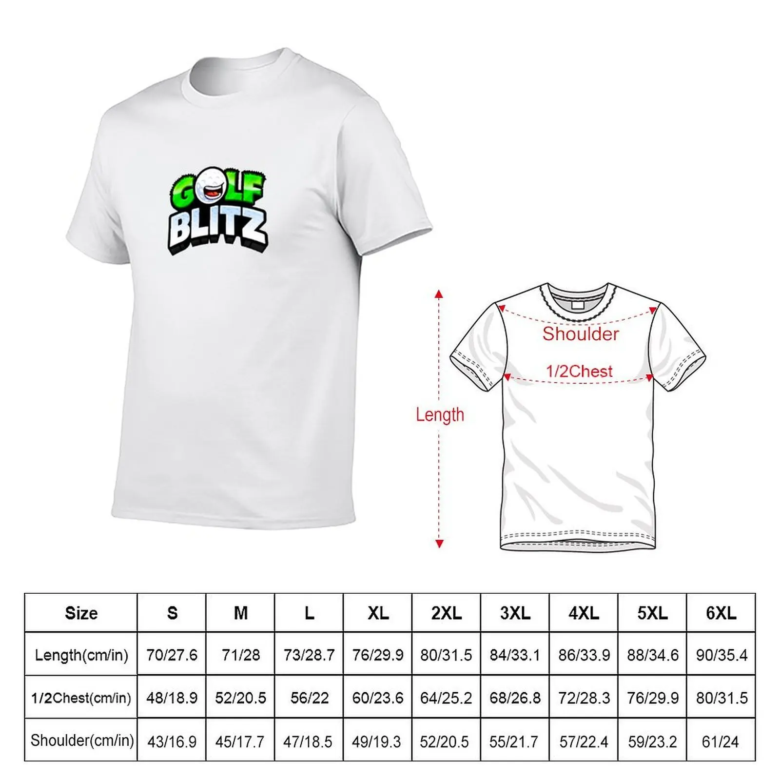 Golf Blitz T-Shirt Luxury man customs design your own mens plain t shirts