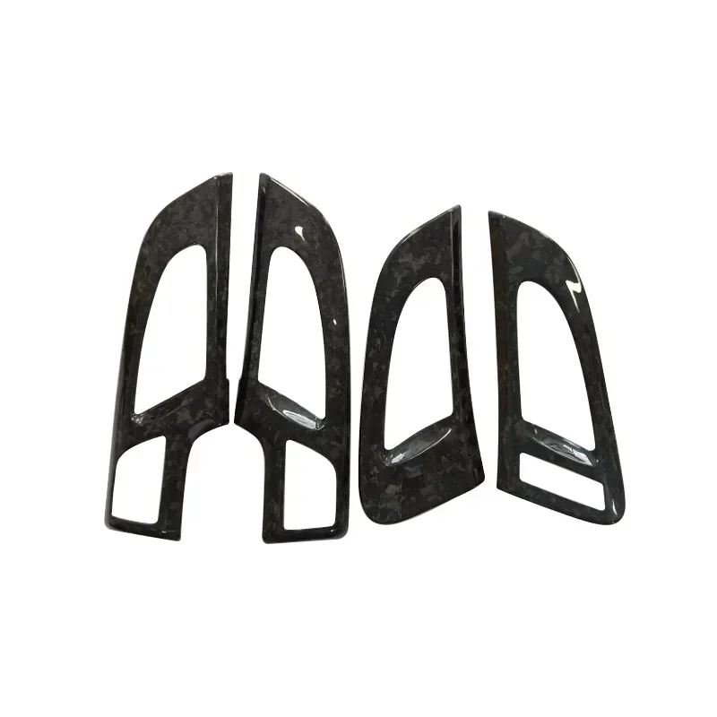 

For Porsche Cayenne Real Carbon Fiber 11-17 Interior Decoration Door Handle Trim Cover Panel Mouldings Modification Accessories