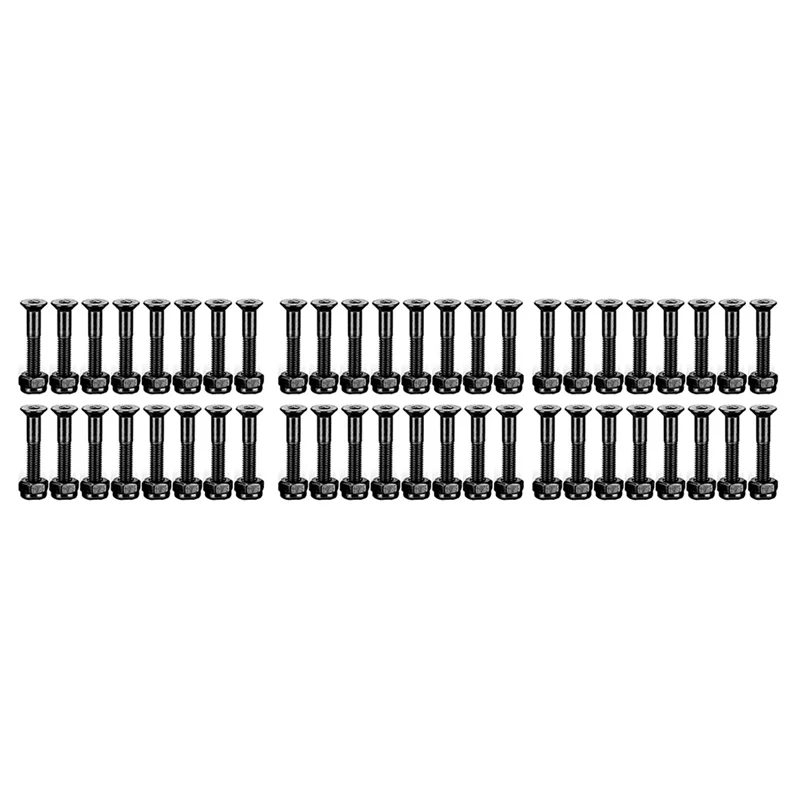 48 Set 1 Inch Skateboard Mounting Hardware Screws Bolts Skateboard Hardware Screws Skateboard Parts-B60B