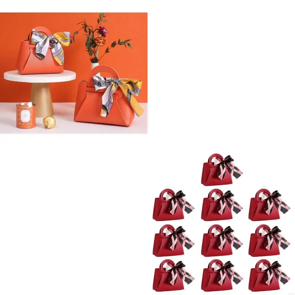 

Leather Travel Bag Small Candy Bag PU Storage Box for Jewelry and Small Item E0BF