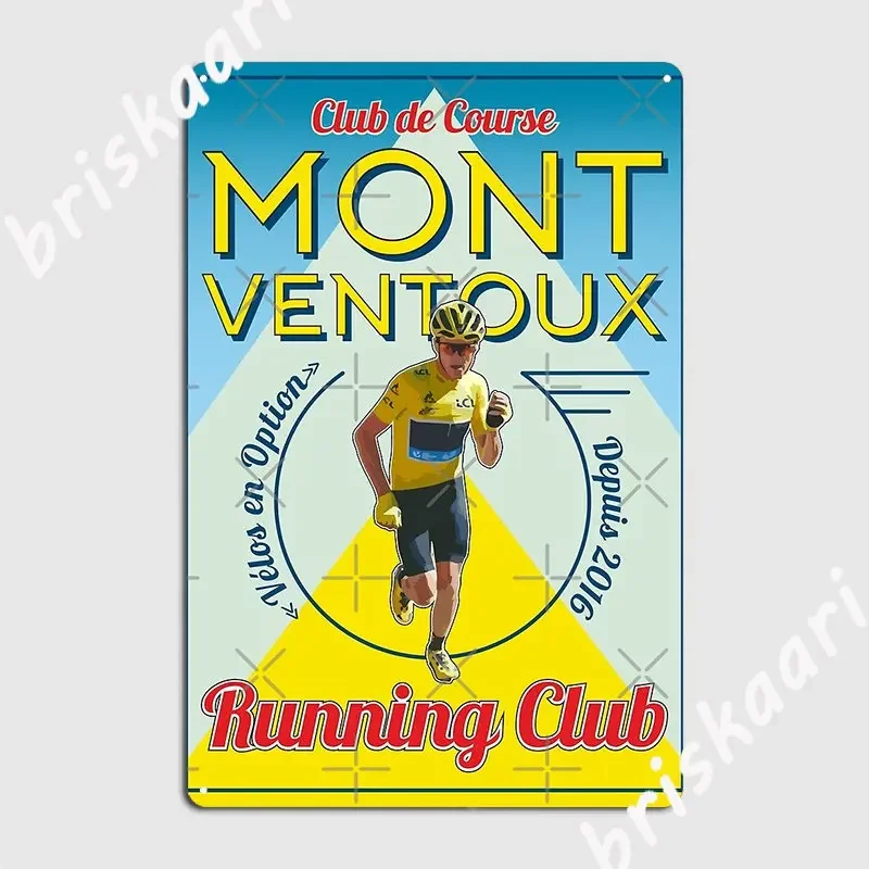Chris Froome Mont Ventoux Running Club Metal Plaque Poster Plaques Party Club Party Custom Chris Froome Tin Sign Poster
