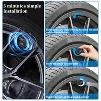K01 TPMS Solar Sensor Intelligence Wireless Tire Pressure Monitoring System Auto Security Alarm Device With 4 Sensors 6