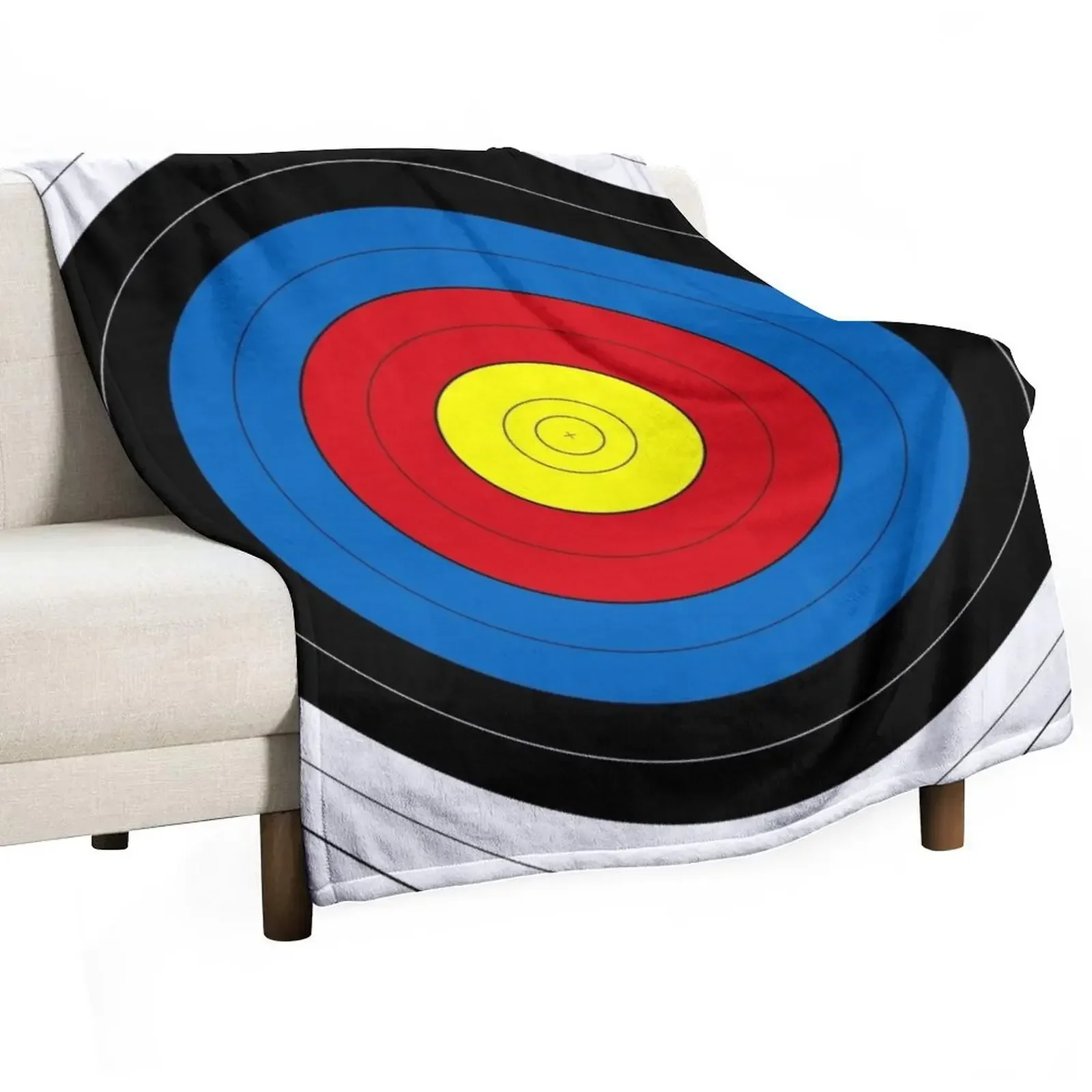 Archery Target Target Face Throw Blanket Soft Plush Plaid Loose Blankets