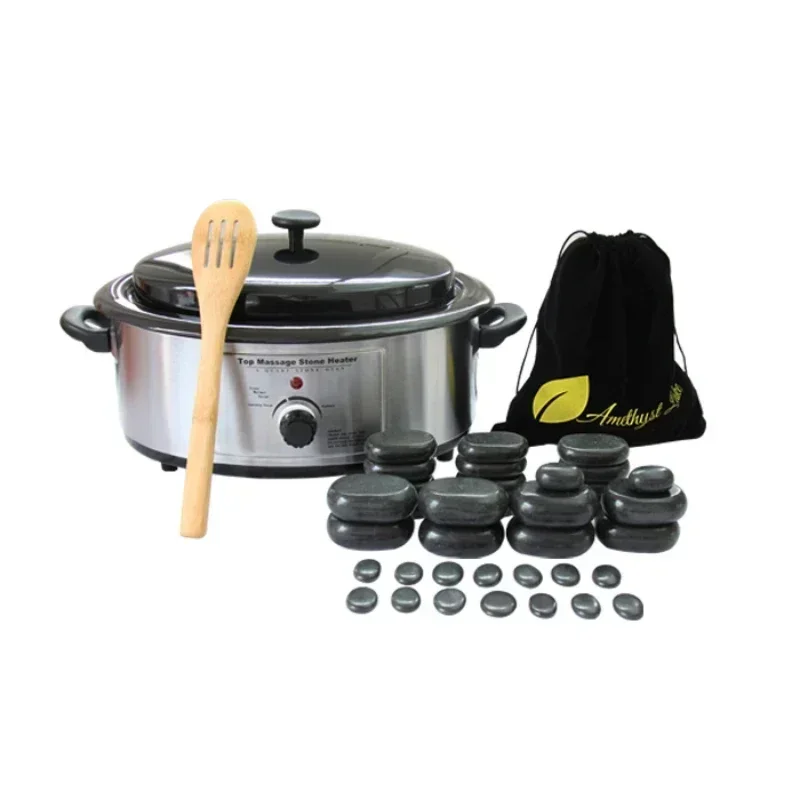 

hot selling item Spa hot stone warmer set(including 36pcs massage stones and 1 heater)