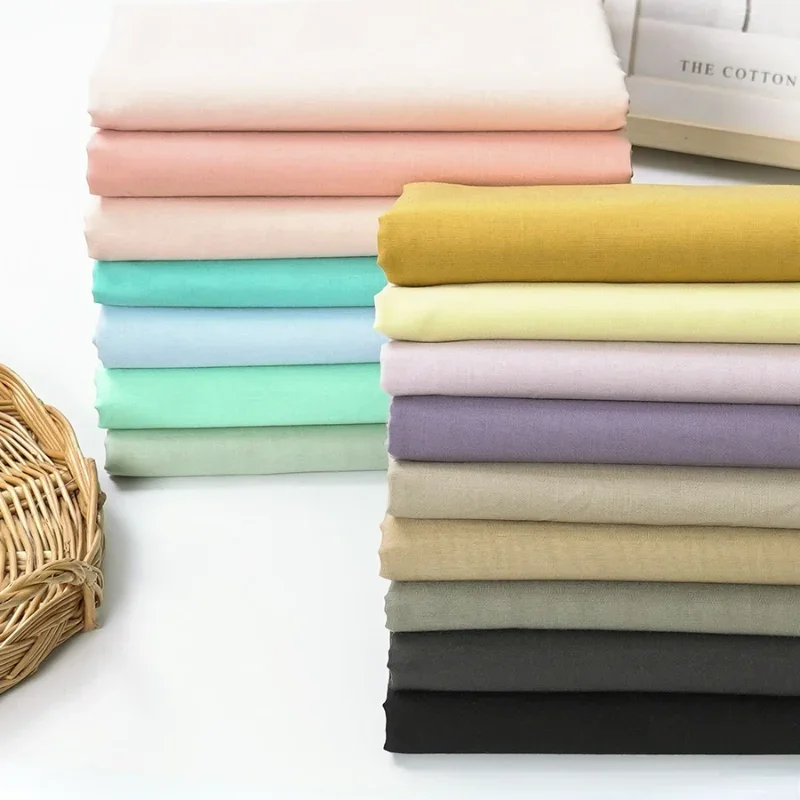 145x100cm/50cm Soft Pure Cotton Lining Fabric Thin for DIY Handmade Decoration Material Sewing Shirt Skirt Gauze Scarf