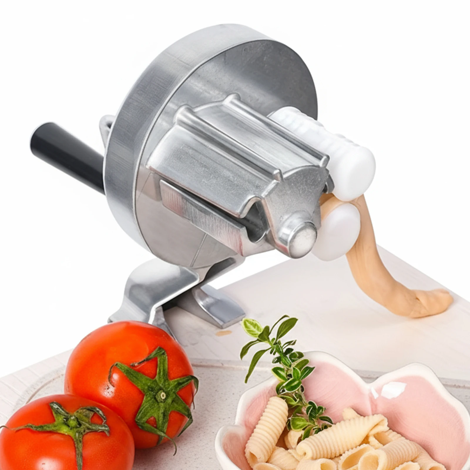 Manual Cavatelli Maker Machine Hand Crank Homemade Pasta Maker for Authentic Italian Pasta