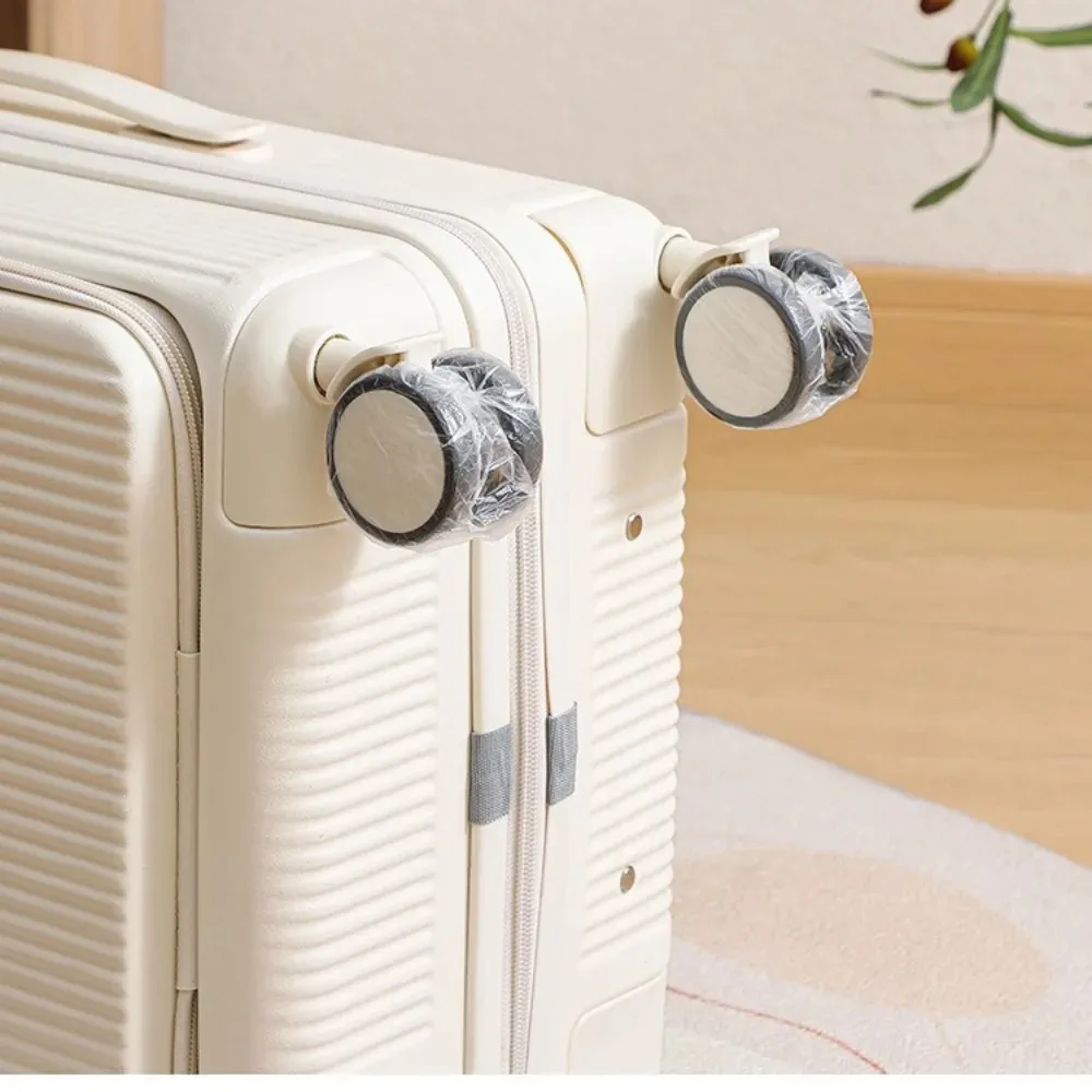 50/80Pcs Disposable Luggage Wheel Covers Dustproof Suitcase Wheel Protector Waterproof Travel Accessories for Trolley Cases