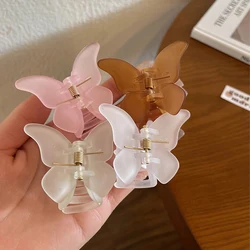 Fairy Butterfly Hair Claw Candy Color Crab Clip Summer Sweet Princess Shark Clip for Women Girl Hairpin Hair Accessories