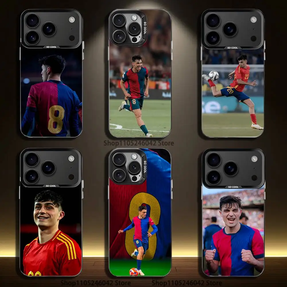

Football Cool P-PedriS-S Black Matte Shockproof CoverPhone Case For iPhone 17,16,15,14,13,12,11,Pro,XS,Max,Plus,Mini,SE4,E