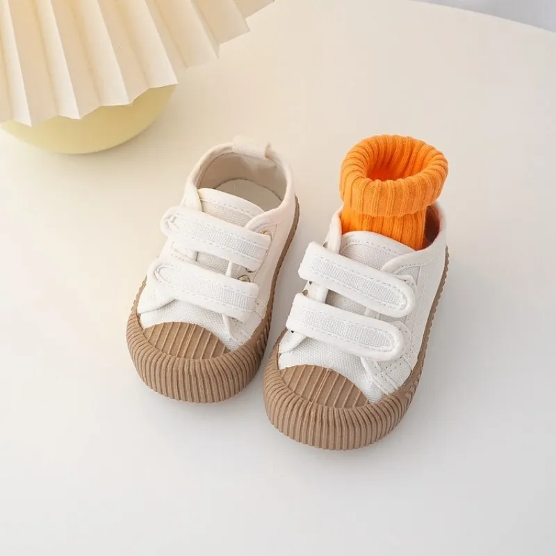 Children Canvas Shoes Toddler Infant Boys Sneakers Girls Candy Color Casual Shoes Baby Kids Breathable Leisure Shoes Soft