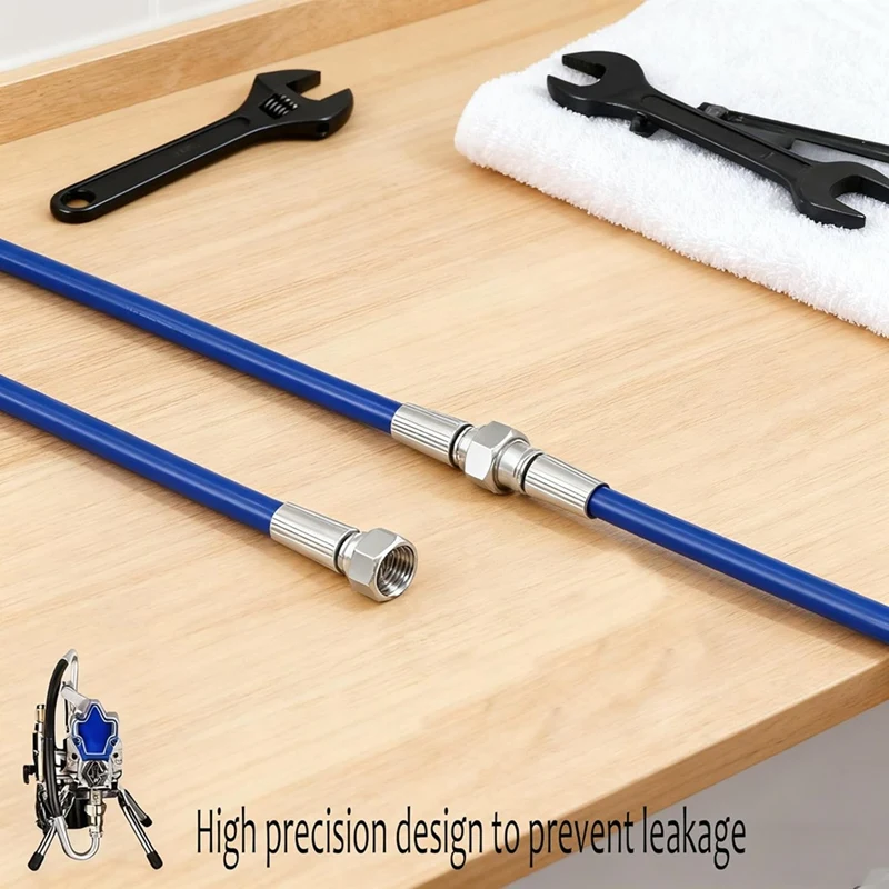 1.65FT/50cm Whip Hose&Connectors for 490 495 595 390 395 Sprayer-High Pressure Airless Replacement Side Tube Accessories-A19I