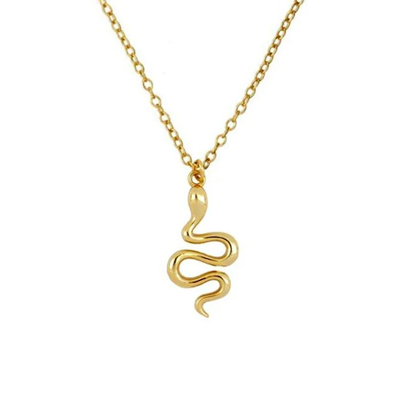 

925 Sterling Silver Chain Snake Necklace for Women Animal Snake Dangle Pendant Necklace Minimalist Female Jewelry Gift Party