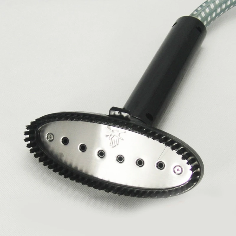 مكواة بخار للملابس بديلة من البلاستيك للرأس وخرطوم 1.6 متر/62.99 بوصة لبواخر الملابس مادة PVC عازلة للحرارة