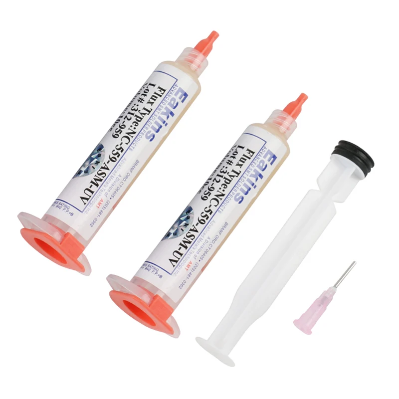 NC-559-ASM-UV 559 Flux paste lead-free solder paste solder flux 2pcs/set + Needles 10cc