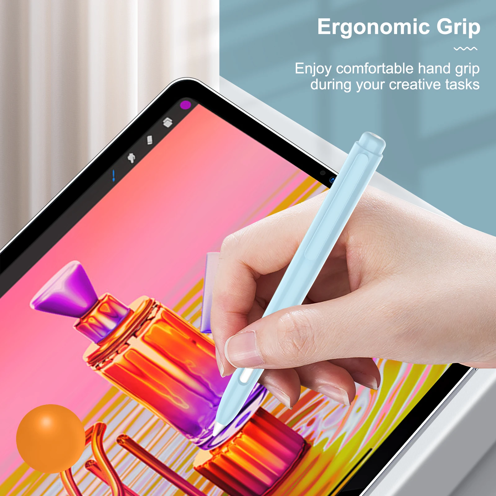 Giá Đỡ Dành Cho Apple Pencil 2nd Thế Hệ Có Thể Thu Vào Bảo Vệ Nắp Bút Chắc Chắn Kẹp Tay Bút Chì Nắp Cho iPad Air 5