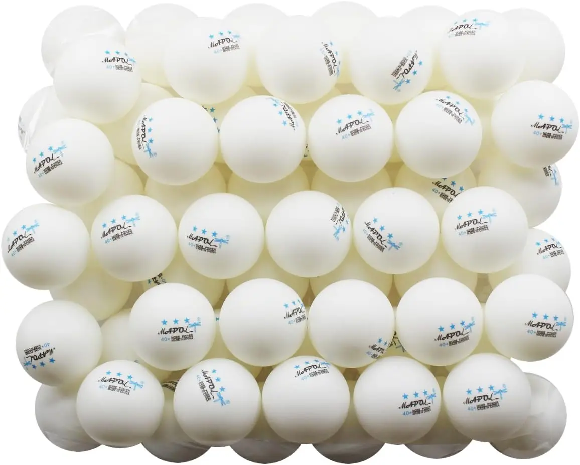 

Premium 50 White 3-Star Training Ping Pong Balls for Table Tennis Practice